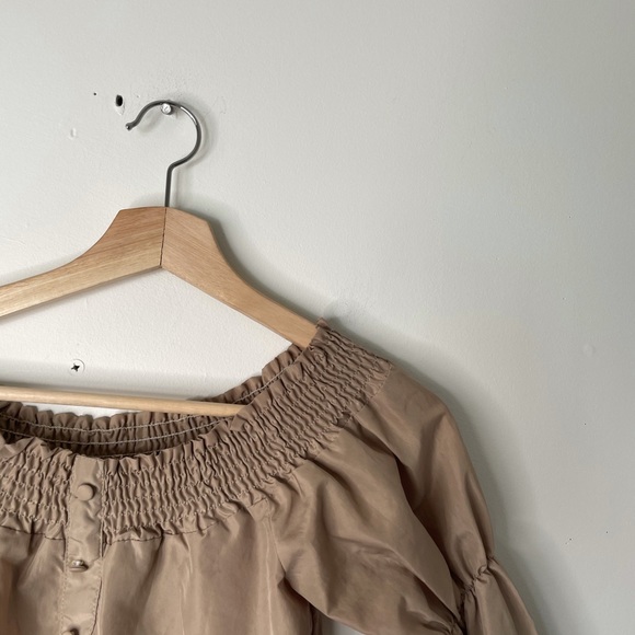 Boohoo brown crop top boho long sleeve 2 - Picture 5 of 10